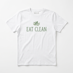 Eat Clean T-Shirt – actual product photo