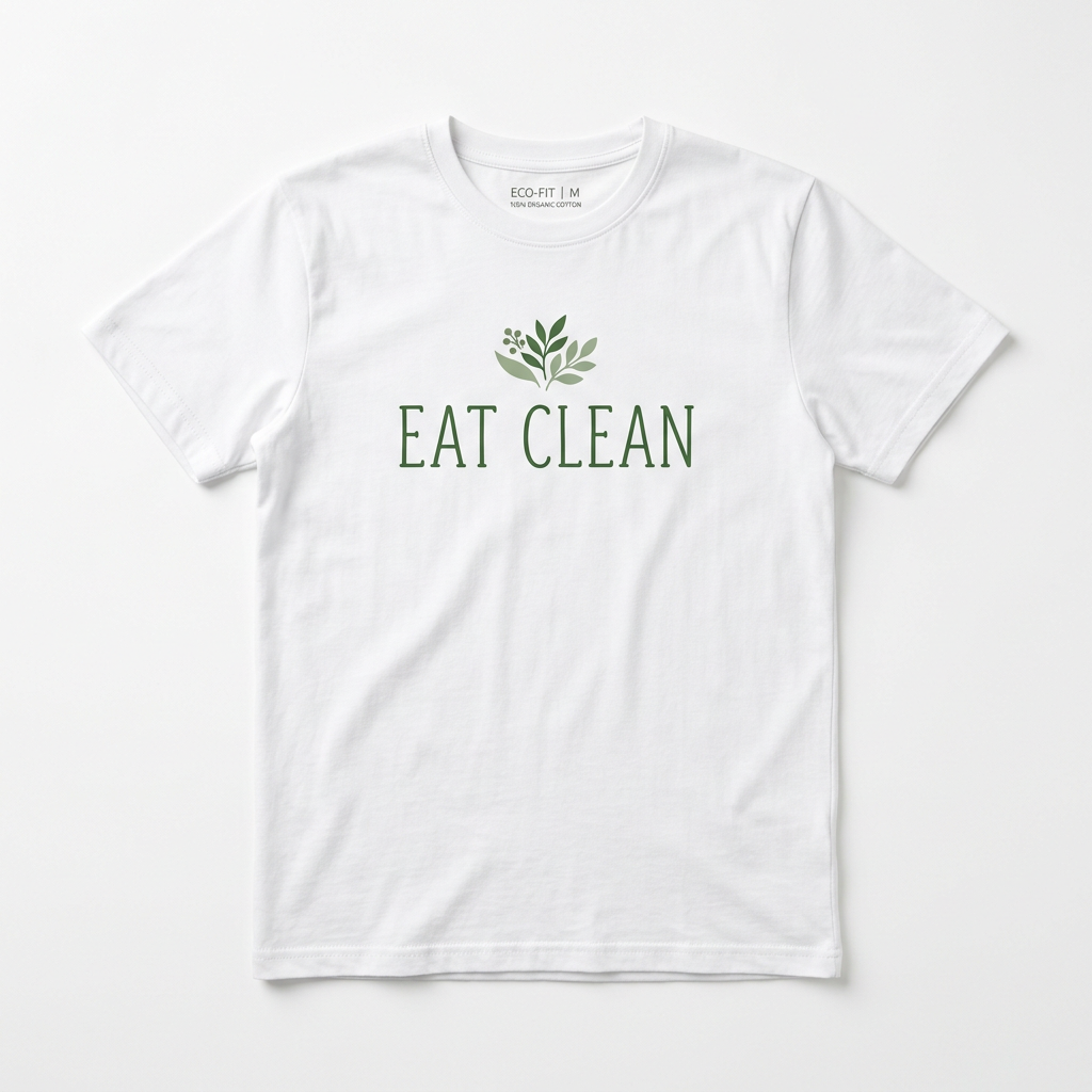 Eat Clean T-Shirt – actual product photo