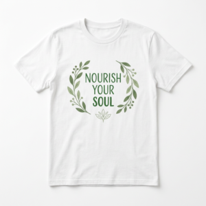 Nourish Your Soul T-Shirt – actual product photo