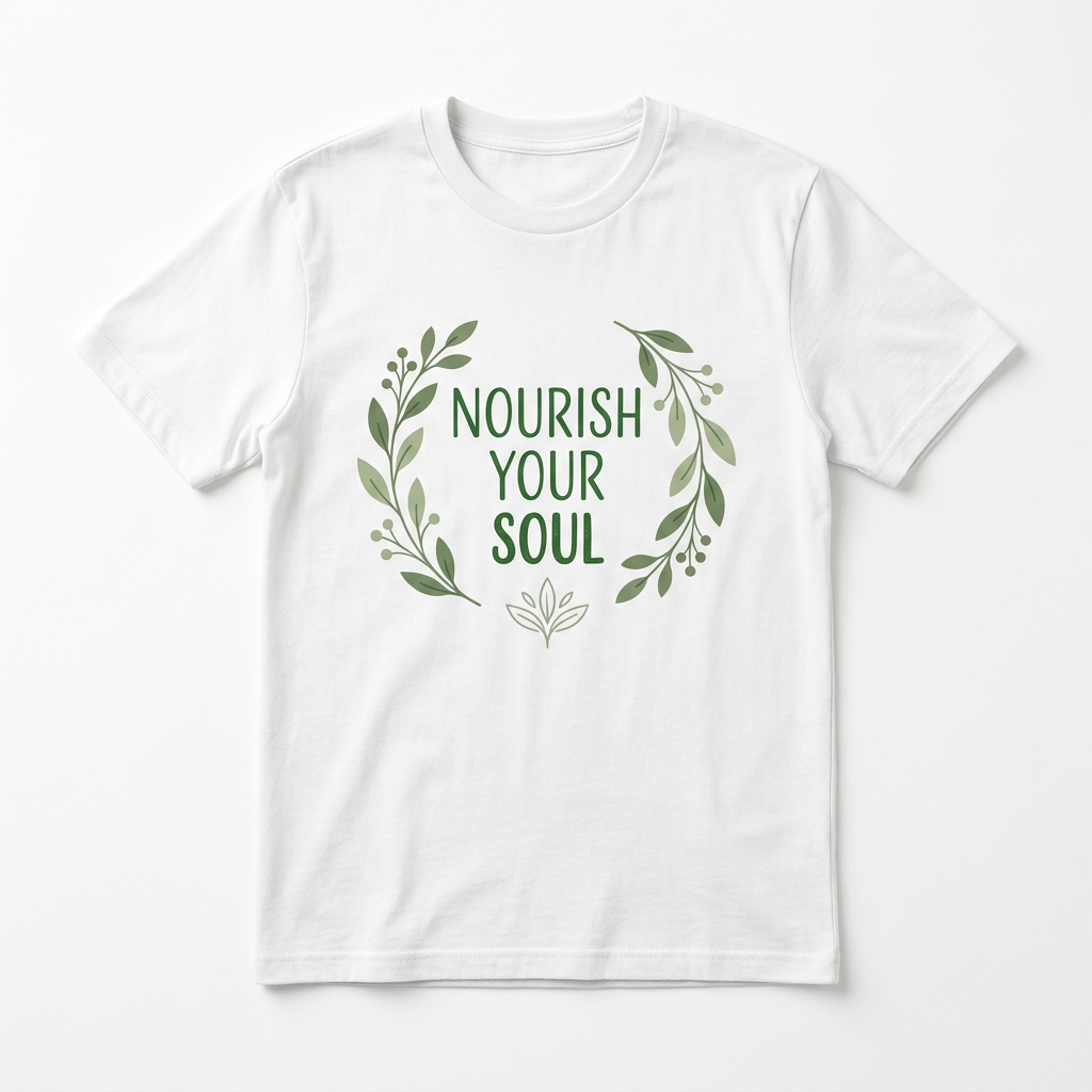 Nourish Your Soul T-Shirt – actual product photo