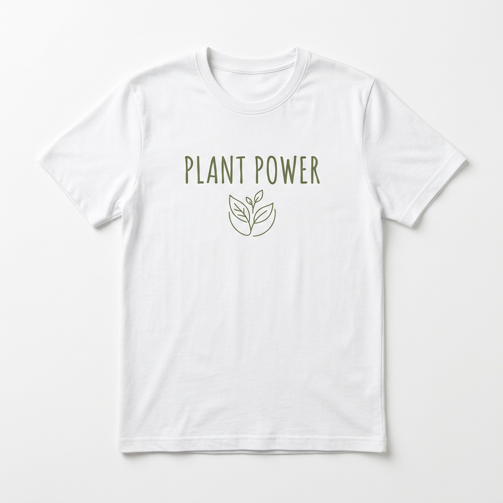 Plant Power T-Shirt – actual product photo
