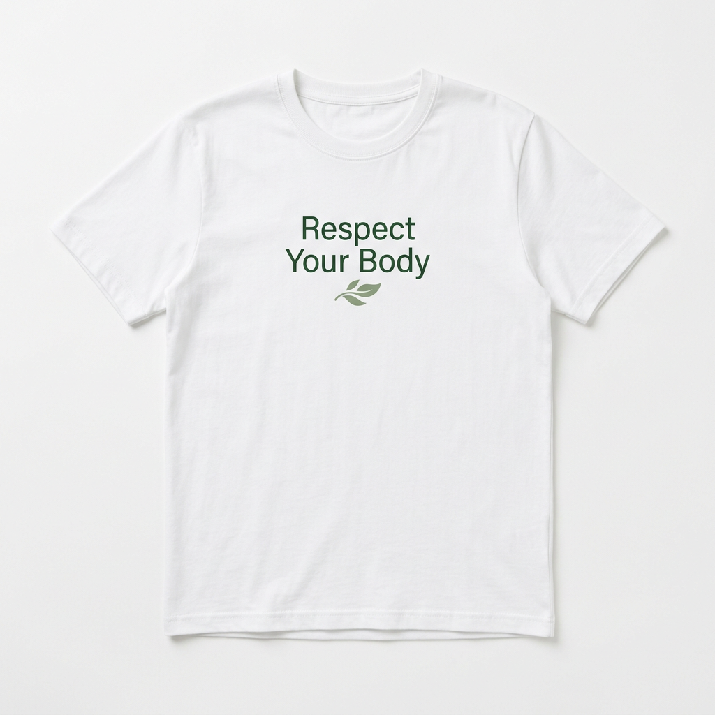 Respect Your Body T-Shirt – actual product photo